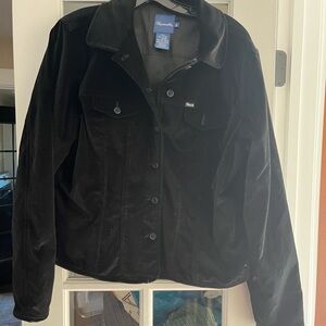 Faconnable Women's Black velvet Jacket